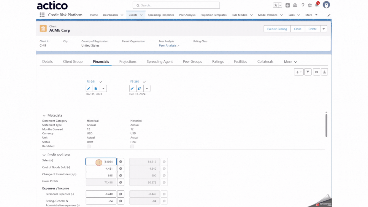 CR - Financial Statement Analysis Analyse Financials