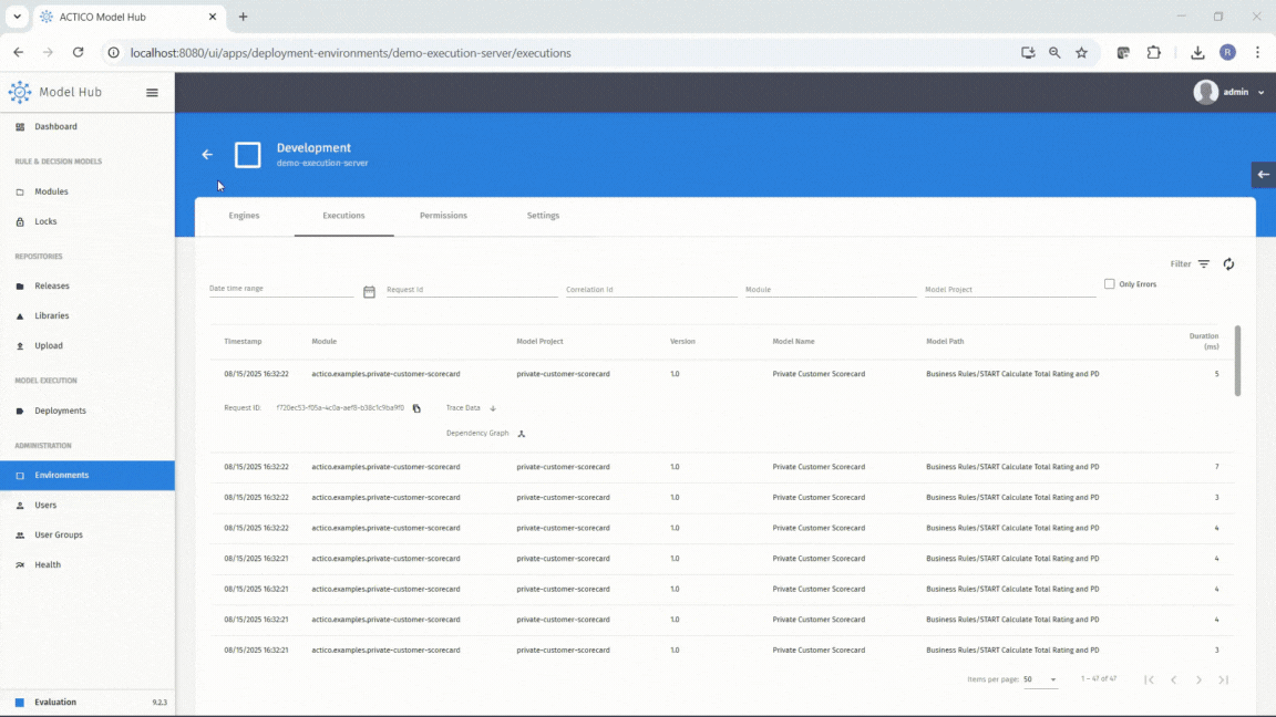 ACTICO Advanced Decision Platform - High Performance model execution