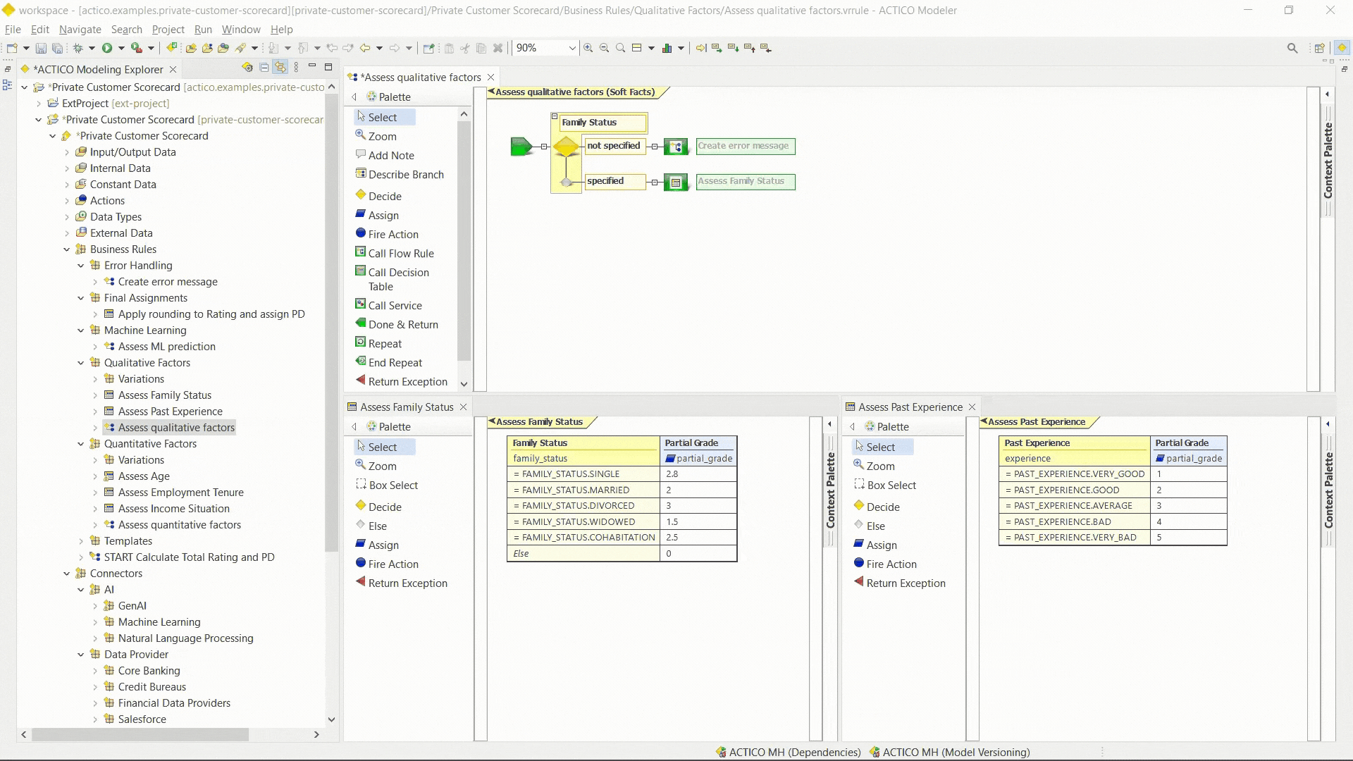 ACTICO Advanced Decision Platform - low code authoring