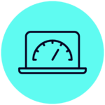 ACTICO Icon electric blue bubble Hosting