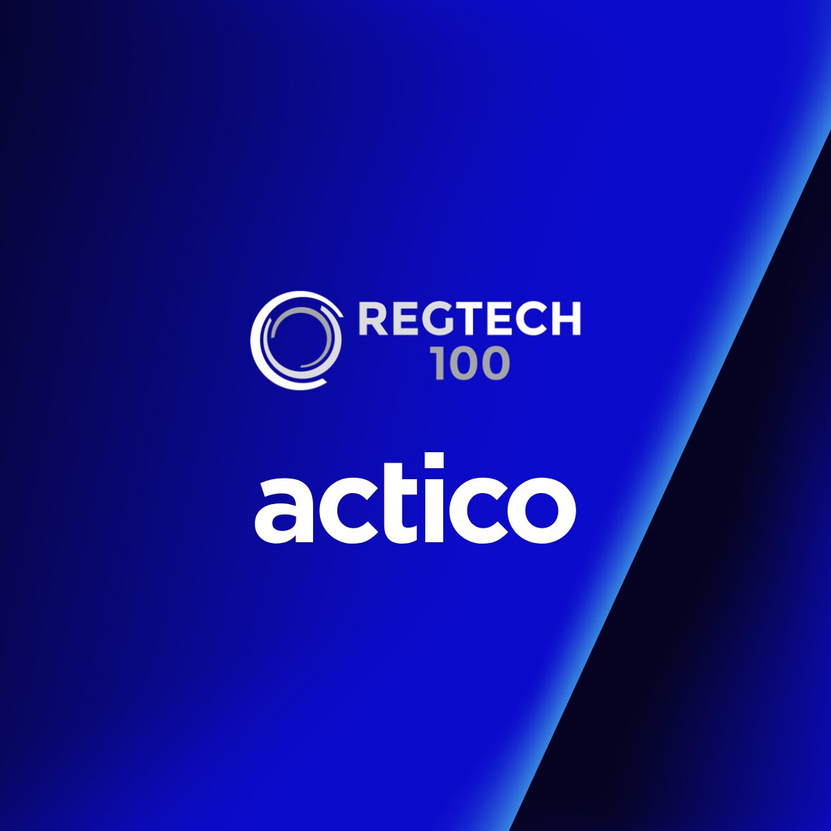 Overlay Head Image for ACTICO winning REGTECH100 2025