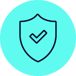 ACTICO Icon electric blue bubble finance security