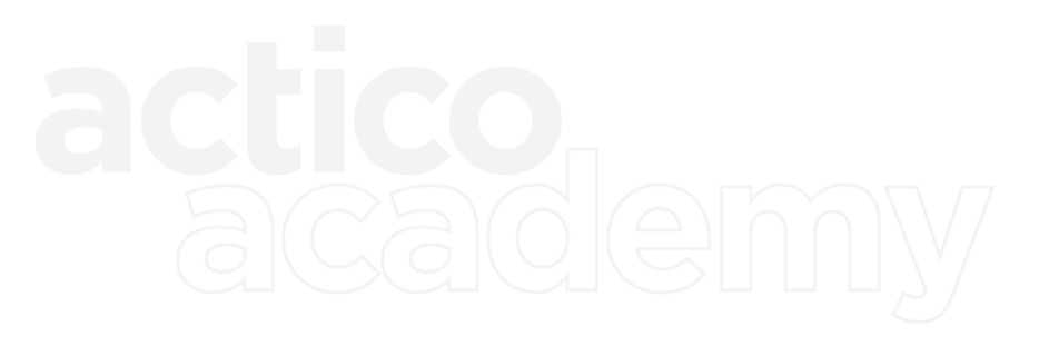 ACTICO academy logo white