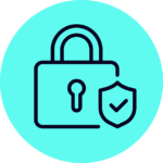 ACTICO Icon electric blue bubble Cloud Computing