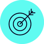 ACTICO Icon electric blue bubble goal