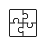 ACTICO Logo Finance Puzzle midnightblue