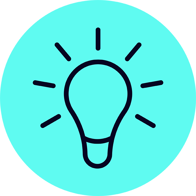 ACTICO Icon electric blue bubble finance