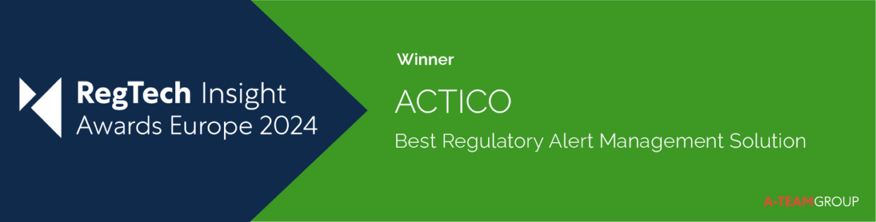 ACTICO voted Best Regulatory Alert Management Solution