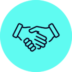 ACTICO Icon electric blue bubble service agreement