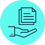 ACTICO Icon electric blue bubble provider