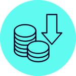 ACTICO Icon electric blue bubble reduc costs