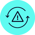 ACTICO Icon electric blue bubble risk management