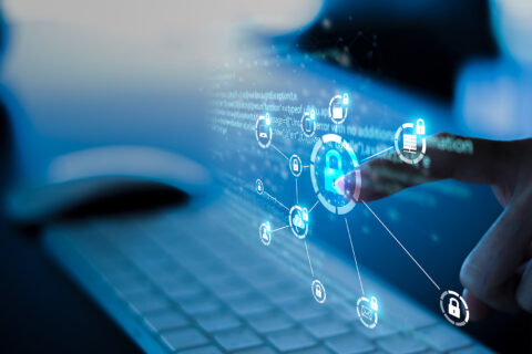 ACTICO Header Cybersecurity IT engineers are working on protecting networks from cyber attacks from hackers on the Internet. Secure access to online privacy and personal data protection