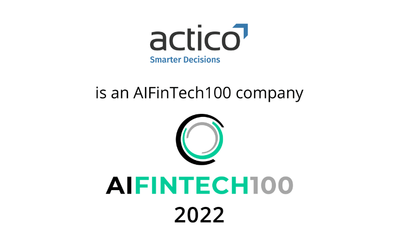 Logo Actico named as AI Fintech 100 company in 2022