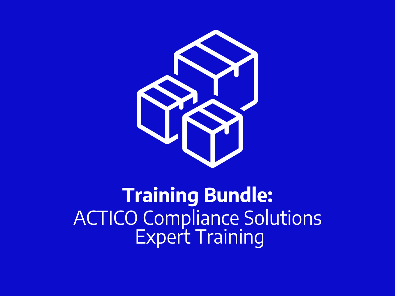 ACTICO Compliance Solutions Expert Training Bundle