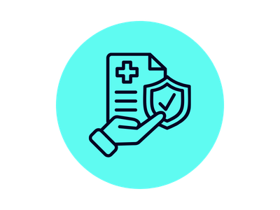 ACTICO Icon electric blue bubble employer health insurance