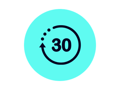 ACTICO icon electric blue bubble 30 tage urlaub
