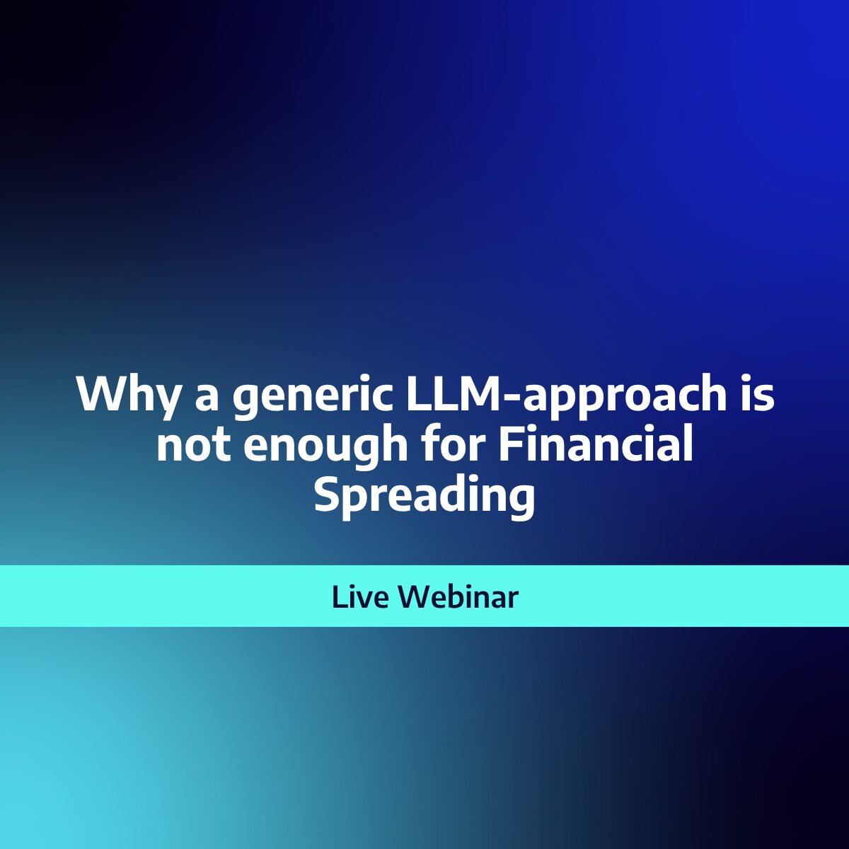Webinar Financial Spreading
